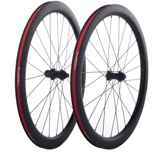 [EU Direct] CSC UCI 700C Gravel Carbon Wheelset, Disc Brake Center Lock 6-Pawl Hub, 38/50mm Straight Pull Wheels for Cyc