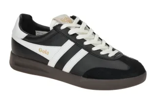 Gola CLB743BW Cyclone Leather Black/White/Dark Gum Sneaker - Damen Halbschuhe