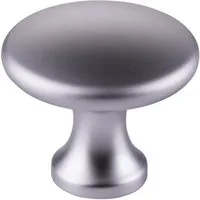 SO-TECH® Möbelknopf Schrankknopf DENISE Ø 29 mm Höhe 25 mm (1-St), Zinkdruckguss, Chrom matt, inkl. Befestigungsschraube