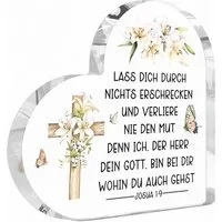 FOUORTUNATE-BEE Dekoobjekt Acryl-Dekoration mit Bibelversen für Tisch & Zuhause (1 St), Christlicher Acryl-Aufsteller mit inspirierenden Bibelzitaten