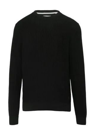 s.Oliver Red Label - Strickpullover mit Musterstruktur schwarz - Gr. - XXL