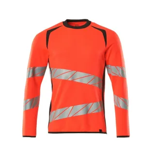 MASCOT Herren Sweatshirt ACCELERATE SAFE Hi-vis Rot / Dunkelanthrazit 4XL - 19084-781-22218-4XL