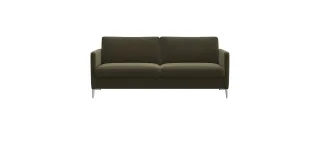 FLEXLUX 2,5-Sitzer "Fiore, super Sitzkomfort durch Kaltschaum im Sitz" schmale Armlehnen, Füße Alu