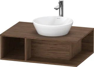 Duravit D-Neo Konsolenwaschtischunterbau wandhängend Nussbaum dunkel Matt 800x550x260 mm - DE4958021 DE495802121