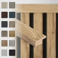 Hexim Wanddekoobjekt APAH08 (Abschlussleiste 137,5x2,7cm passend für unsere Akustikpaneele - flexible Lamellenwand Holz MDF Wandpanelee Lamellenverkleidung Wandverkleidung (1 Abschlussleiste Pecan - APAH08)