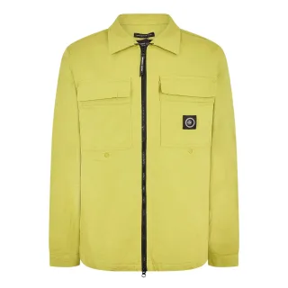 Marshall Artist - Hemdjacke für Herren, Durchgehender Reißverschluss (Limone)