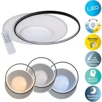 OTTO home LED Deckenleuchte Lianna, CCT - über Fernbedienung, Dimmfunktion, Memoryfunktion, Nachtlichtfunktion, mehrere Helligkeitsstufen, LED wechselbar, warmweiß - kaltweiß, Mondoptik, Memory-, Nachtlicht-, CCT-Funktion, dimmbar, Fernbedienung