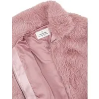 MILESTONE Fellimitatjacke MSMiyoko Damen Kunstfelljacke Übergangsjacke Metallreißverschluss