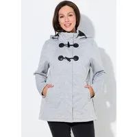 Ulla Popken Softshelljacke HYPRAR Softshelljacke Knebelknöpfe wasserabweisend