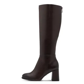 Tamaris - Stiefel mit Blockabsatz braun - Gr. - 37