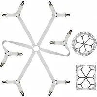 FOUORTUNATE-BEE Spannbettlaken Verstellbare Metallklammern für Bettlaken, Decken und Tischdecken, Bettlaken- und Sofabezughalter, Zelt- und Tischdeckenklammern