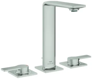 GROHE 3-Loch Waschtischarmatur Allure 20188_1 mit Hebelgriffen supersteel, 20188DC1 20188DC1