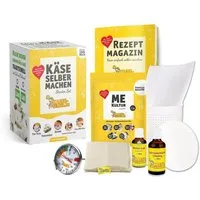KAESE-SELBER.DE Zutaten-Set Käse selber Machen - Starter Set inkl. Rezeptmagazin + Videoanleitung