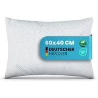 Bestlivings Nackenstützkissen "Silver Protect" 40x60 cm, Füllung: Viscoschaum, Bezug: Polyester, Seitenschläfer, Bauchschläfer, Rückenschläfer, antibakteriell, geruchshemmend, ideal für Allergiker
