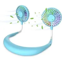 Bomiclss Mini USB-Ventilator Nackenventilator 2000mAh USB leise tragbar Outdoor