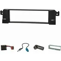 tomzz Audio Radioblende Set HQ-Optik Profi-Version passt für BMW 3er E46 schwarz m Autoradio