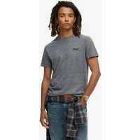 Superdry Rundhalsshirt ESSENTIAL LOGO EMB TEE aus Baumwolle und Single Jersey, Slim Fit, Kurzarm, hüftlang