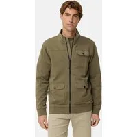 camel active Sweatjacke mit Kontrastdetails Langarm
