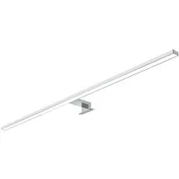 kalb LED Spiegelleuchte 100cm LED Badleuchte Badlampe Spiegellampe 230V, silbergrau, neutralweiß