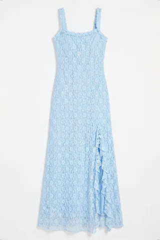 Spitzen-Midi-Kleid