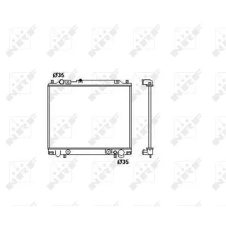 NRF Motork?hler gel?tet Mitsubishi Delica L400 55344