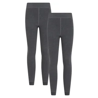 Mountain Warehouse - Thermo-Leggings 2er-Pack für Damen (Holzkohle)