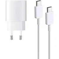 Ventarent Schnellladeset USB C für Samsung Galaxy S25 S24 S23 S22 S21 S20 USB-Ladegerät (2770,00 mA, Set, 2-tlg., 1x Adapter USB-C 25 Watt + 1x Ladekabel USB-C auf USB-C, Schnellladekabel & Netzteil mit Fast Charging)