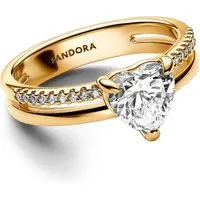 Pandora Fingerring Pandora Doppelband Herz Ring 163100C01 Damenring