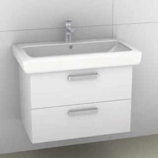 Artiqua 413 Waschtischunterschrank für IT! 121980 Weiß Glanz, 413-WU2L-K113-7050-68 413-WU2L-K113-7050-68