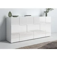 Home affaire Sideboard Dama Breite 181, Kommode 3 Türen, Anrichte, Front in 3D-Optik, viel Stauraum, verschiedene Farben
