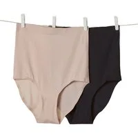 vertbaudet Umstandsslip nahtlose Umstands-Slips mit hohem Bund, Mikrofaser 2er-Pack