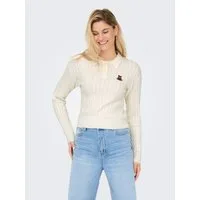 ONLY Strickpullover ONLKATIA LS CABLE POLO CC KNT