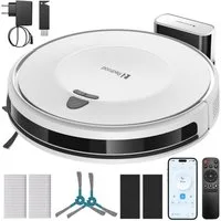 redroad Saugroboter Staubsauger Roboter 12000Pa/60W/180min Laufzeit 660 ml Behälter, 60 W, mit Beutel, saugroboter,18×5200 mAh Akku (68.000 mAh gesamt)