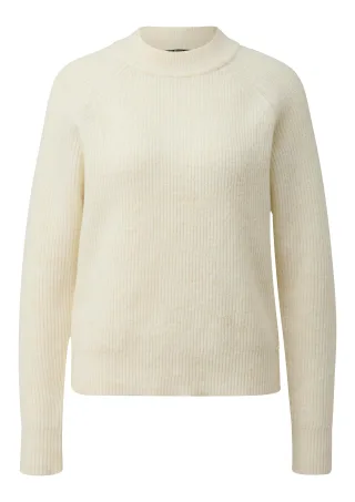 qs - Strickpullover creme - Gr. - M