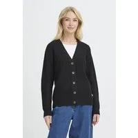 OXMO Strickjacke OXEdna Modischer Grobstrick-Cardigan mit V-Ausschnitt