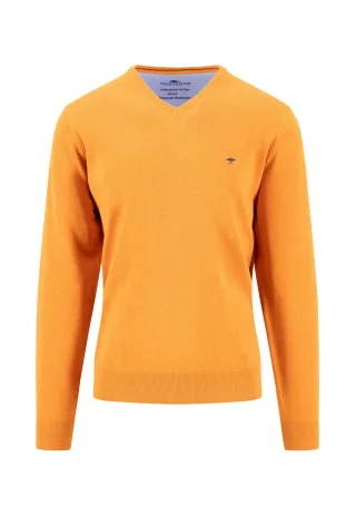 FYNCH-HATTON - V-Neck, Superfine sienna - Gr. - M