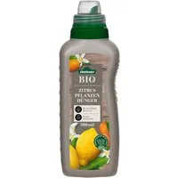 Dehner Gartendünger Bio Zitruspflanzendünger, hochwertiger NK-Dünger, 500 ml, für ca. 75 l, 75 l Gießwasser, Flüssigdünger, organisch mit Spurennährstoffen