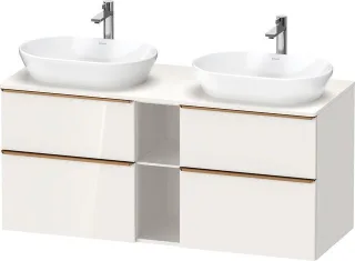 Duravit D-Neo Konsolenwaschtischunterbau wandhängend Weiß Hochglanz 1400x550x664 mm - DE4970B0422000 DE4970B04220000