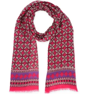 Halsüberkopf Accessoires - 180x90 Schal Ethno pink - Gr. - OS