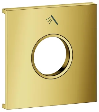 GROHE Metallplatte Grohtherm Aqua Tiles 106891, Symbol: Handbrause cool sunrise, 106891GL00 106891GL00