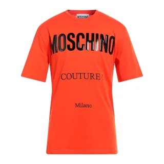 Moschino - "Couture" T-Shirt für Herren, Logo (Orange)