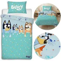 Bluey Kinderbettwäsche Bluey Kinderbettwäsche 135x200 + 74x48 cm, 100% Baumwolle, beidseitig