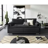 OTTO home Schlafsofa Berlin, B: 218 cm, Liegel. 160x198 cm, Bettfunktion, Bettkasten & 2 Zierkissen, Dauerschlafsofa mit Boxspring