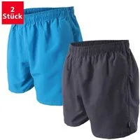 OAHOO Badehose Herren Badeshorts (2 Stück) mit Mesh-Futter und Taschen