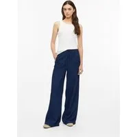 s.Oliver Chinos Hose Leichte Wide-Leg-Hose in Denim-Optik