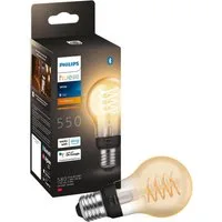 Philips Hue LED-Filament White Standard A60 550lm, E27, 1 St., Warmweiß