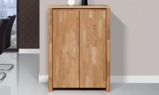 Kommode Hochschrank MAISON Eiche massiv 80x112x45 cm