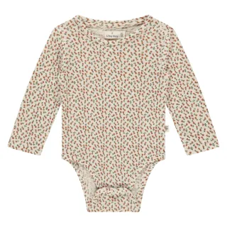 Babyface Baby T-Shirt Long Sleeve Onesie - Snow and Flowers -