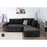 COLLECTION AB Ecksofa Poppy L-Form, B: 227 cm, Bettfunktion, Bettkasten & 1 Zierkissen