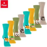 Footstar Kurzsocken Kinder Socken (8 Paar) für Mädchen & Jungen bunt